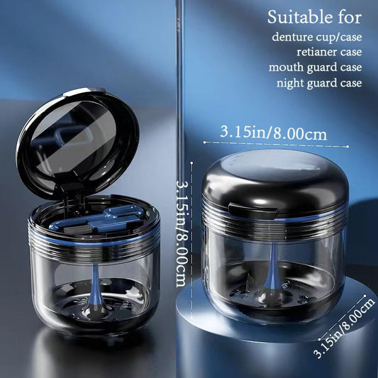 Open retainer case showing inner space and drain tray