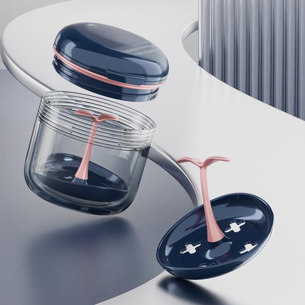 Case includes mirror and cleaning brush accessory