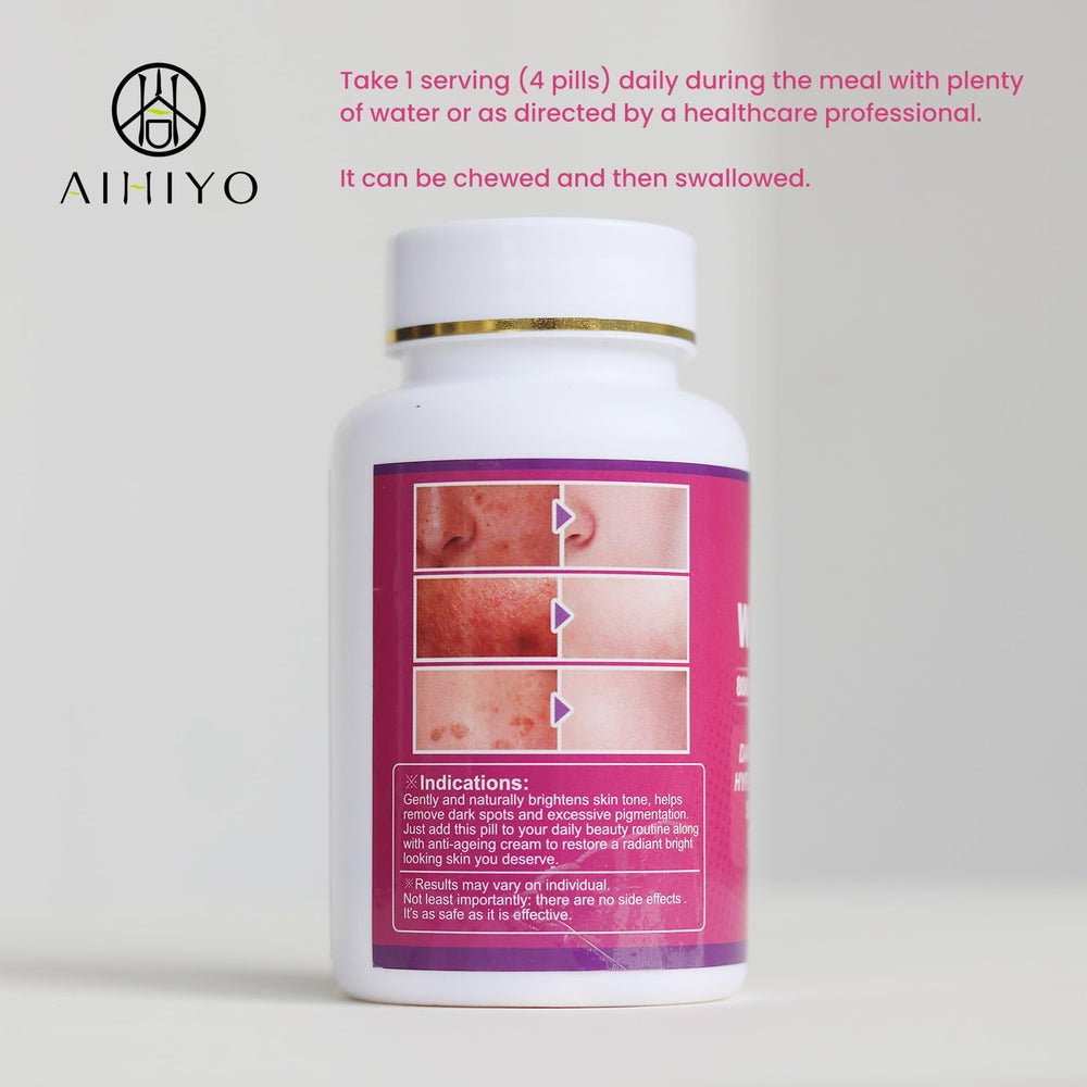 Packaging of AIHIYO 60 tablets bottle