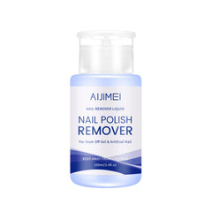 AIJIMEI 160ml gel nail remover pump ready for one-handed use and precise dispensing.
