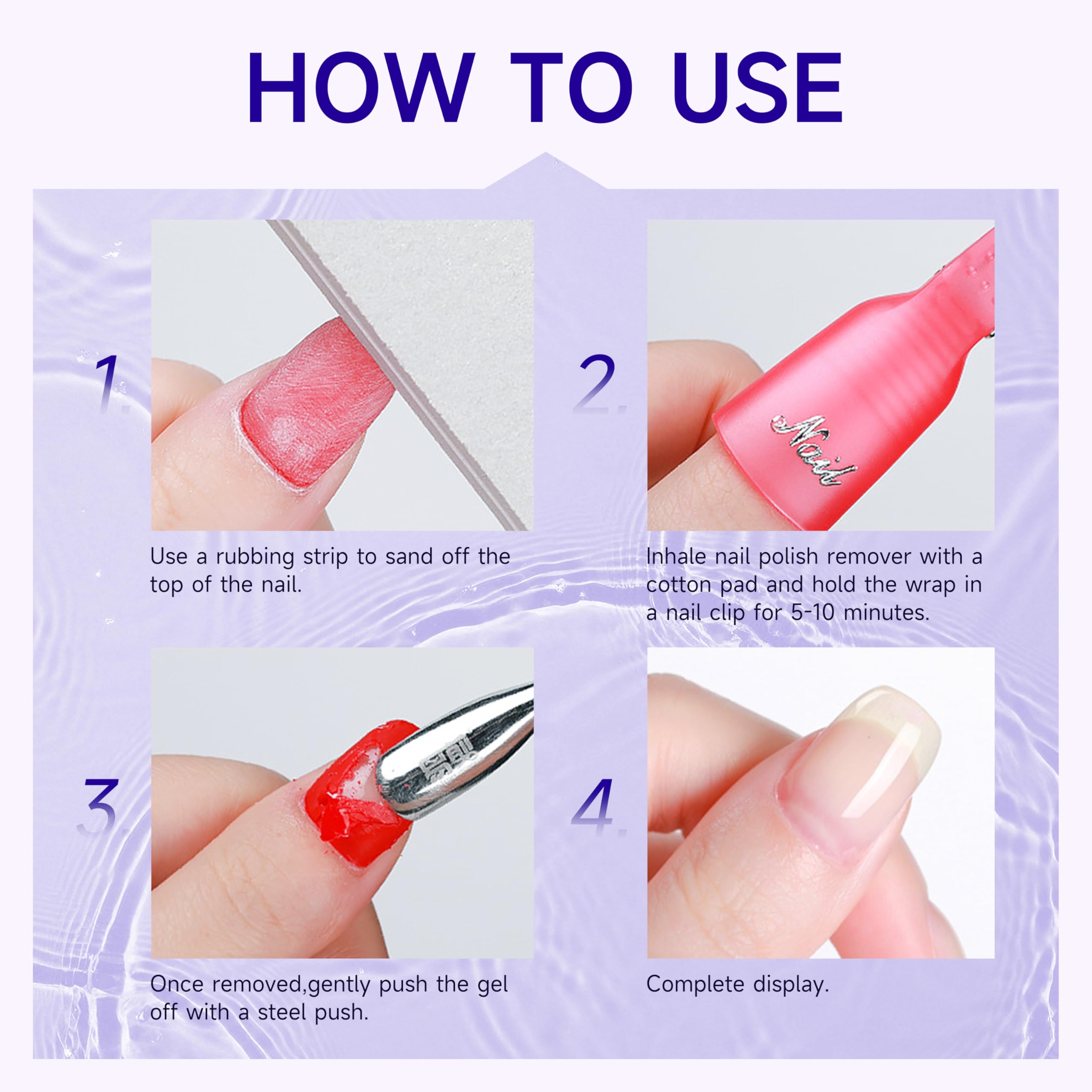 AIJIMEI daily-use nail remover helper aids routine polish removal.