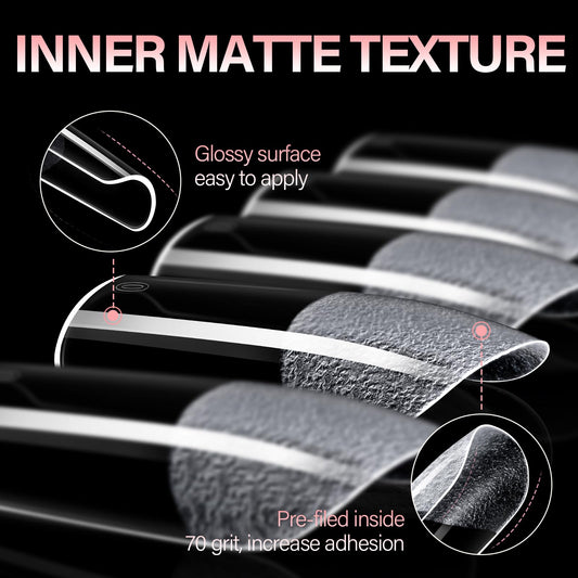 AILLSA 15-sizes nail tips provide precise fit for varied natural nails