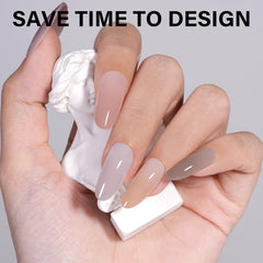 AILLSA gel nail tips with 14 sizes and 140 pieces for a precise fit.