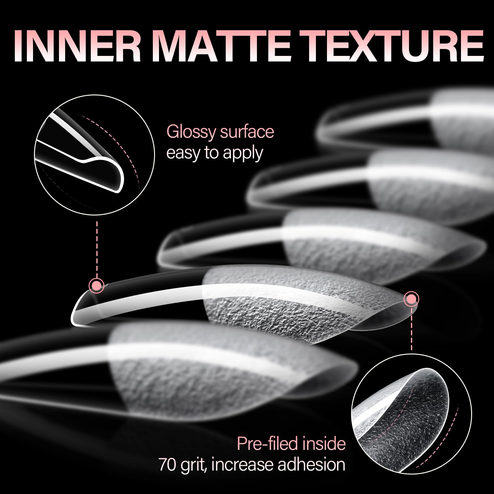 AILLSA half matte finish edges for smooth, even color application