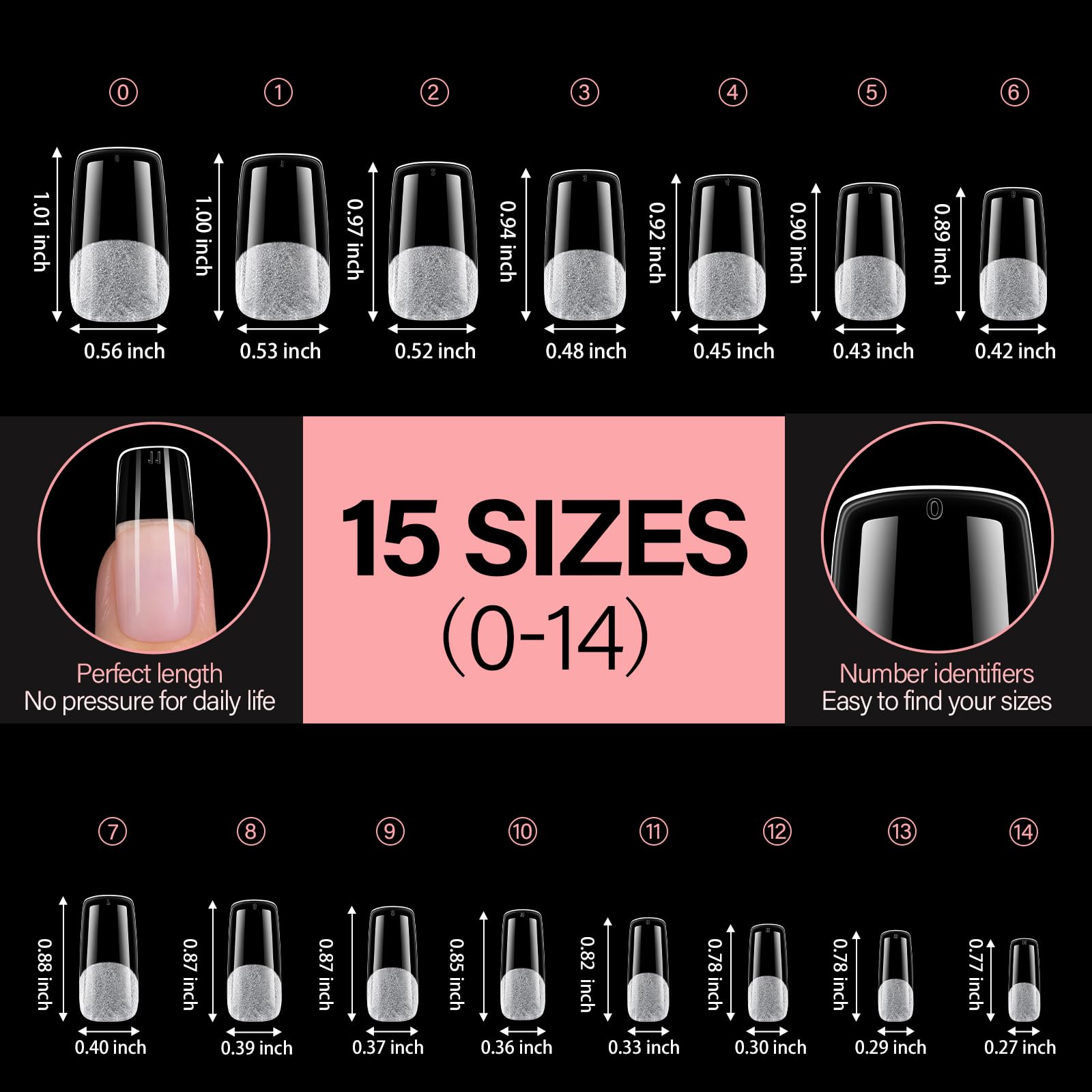 AILLSA tips compatible with gel polish, jelly glue, and adhesives for strong adhesion