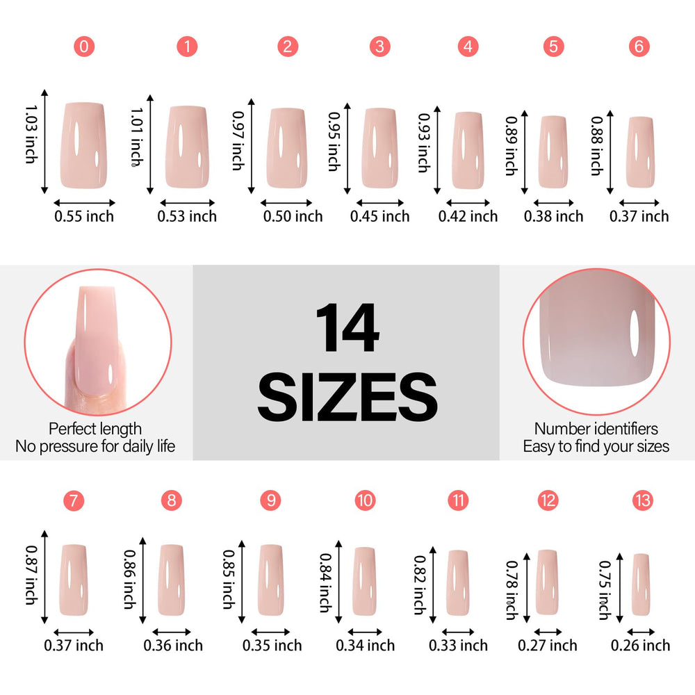 AILLSA gift box includes 140 tips for easy DIY nails.