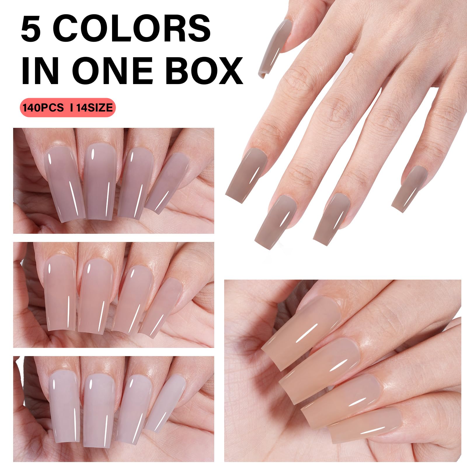 AILLSA press-on nails provide up to 28 days of wear with no odor.