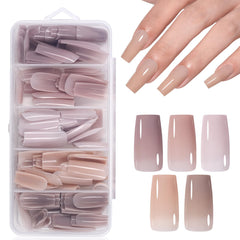 AILLSA press-on nails medium square set in a gift box for at-home manicure.