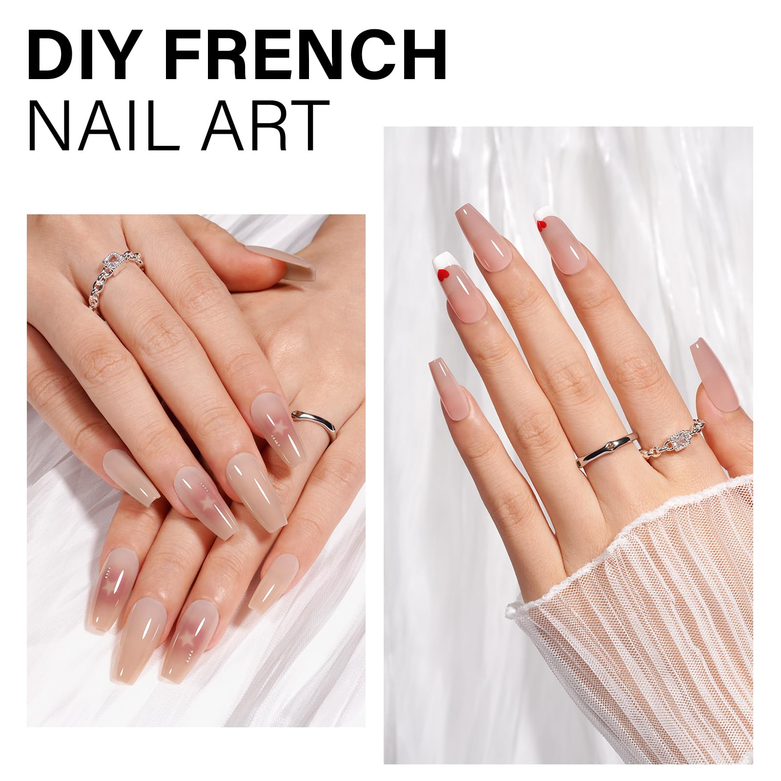 AILLSA RealFit tips being applied for home manicure