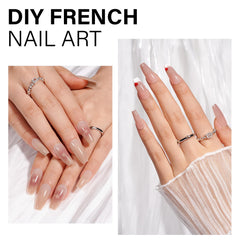 AILLSA RealFit tips being applied for home manicure