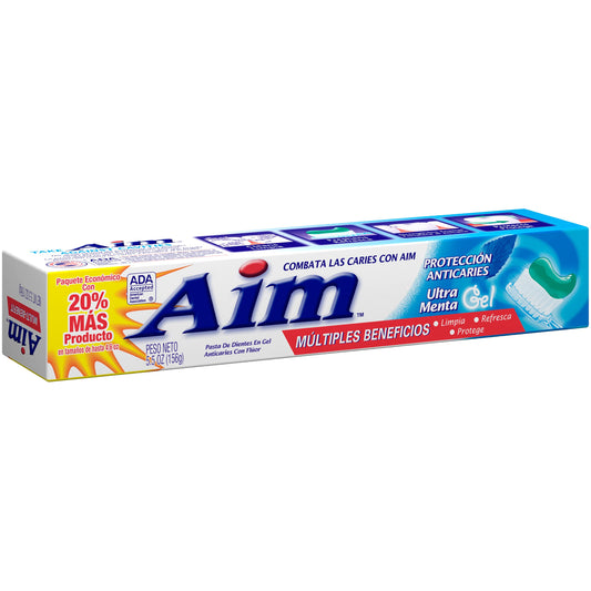 Mint Gel toothpaste tube close-up