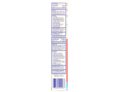 Toothpaste tube close-up with Ultra Mint label