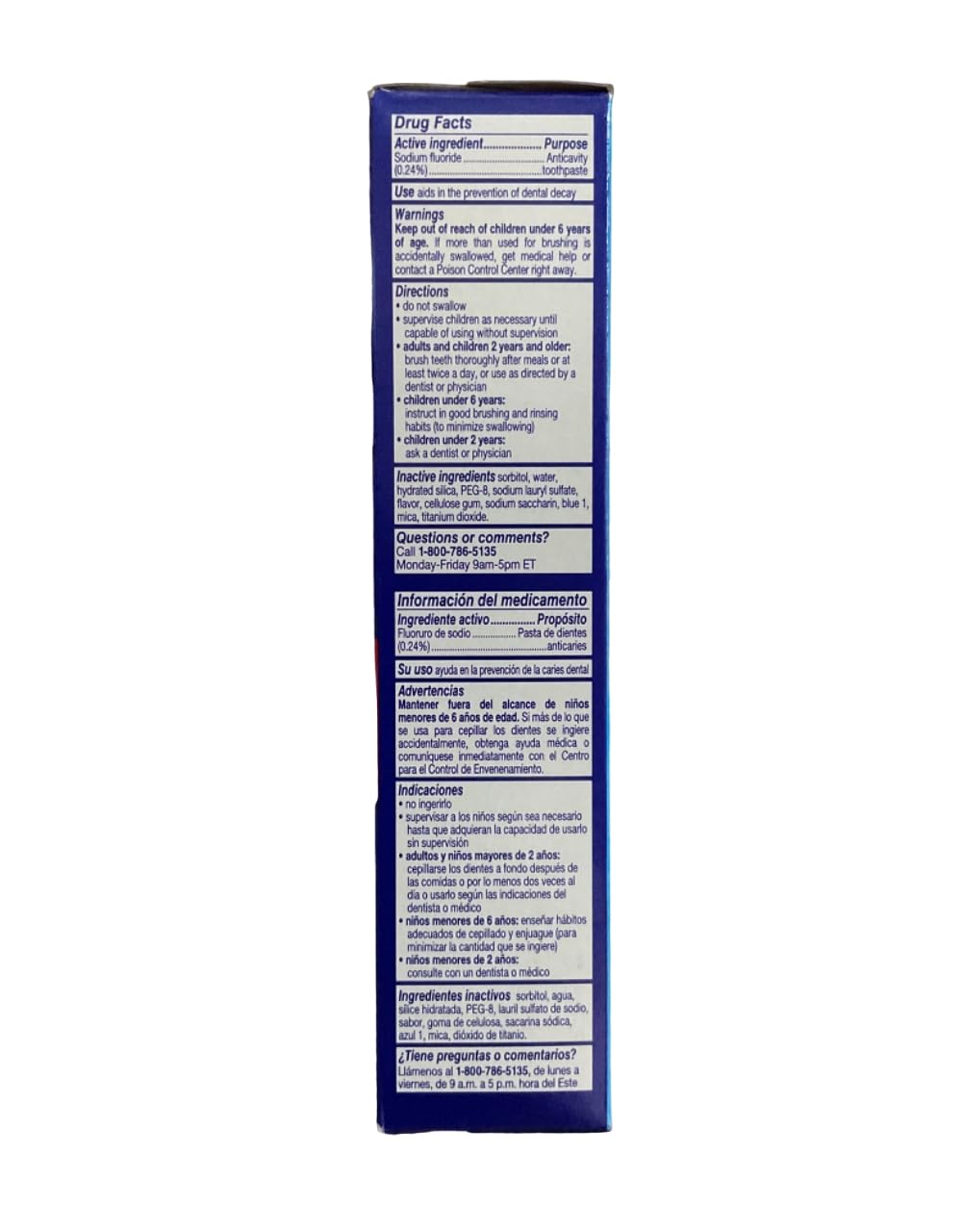 Two 4.4 oz tubes of Aim Kids Gel Fluoride Toothpaste in package