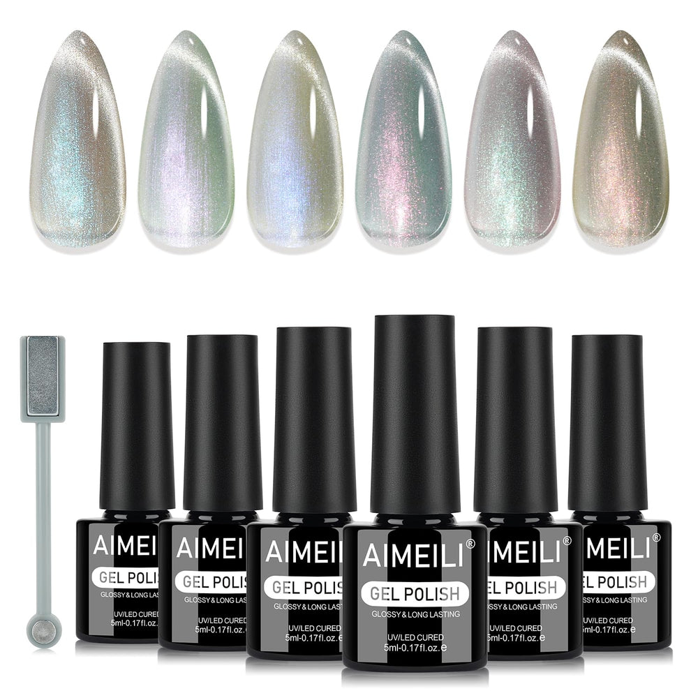 AIMEILI soak-off removal with gel remover showing gentle ease.