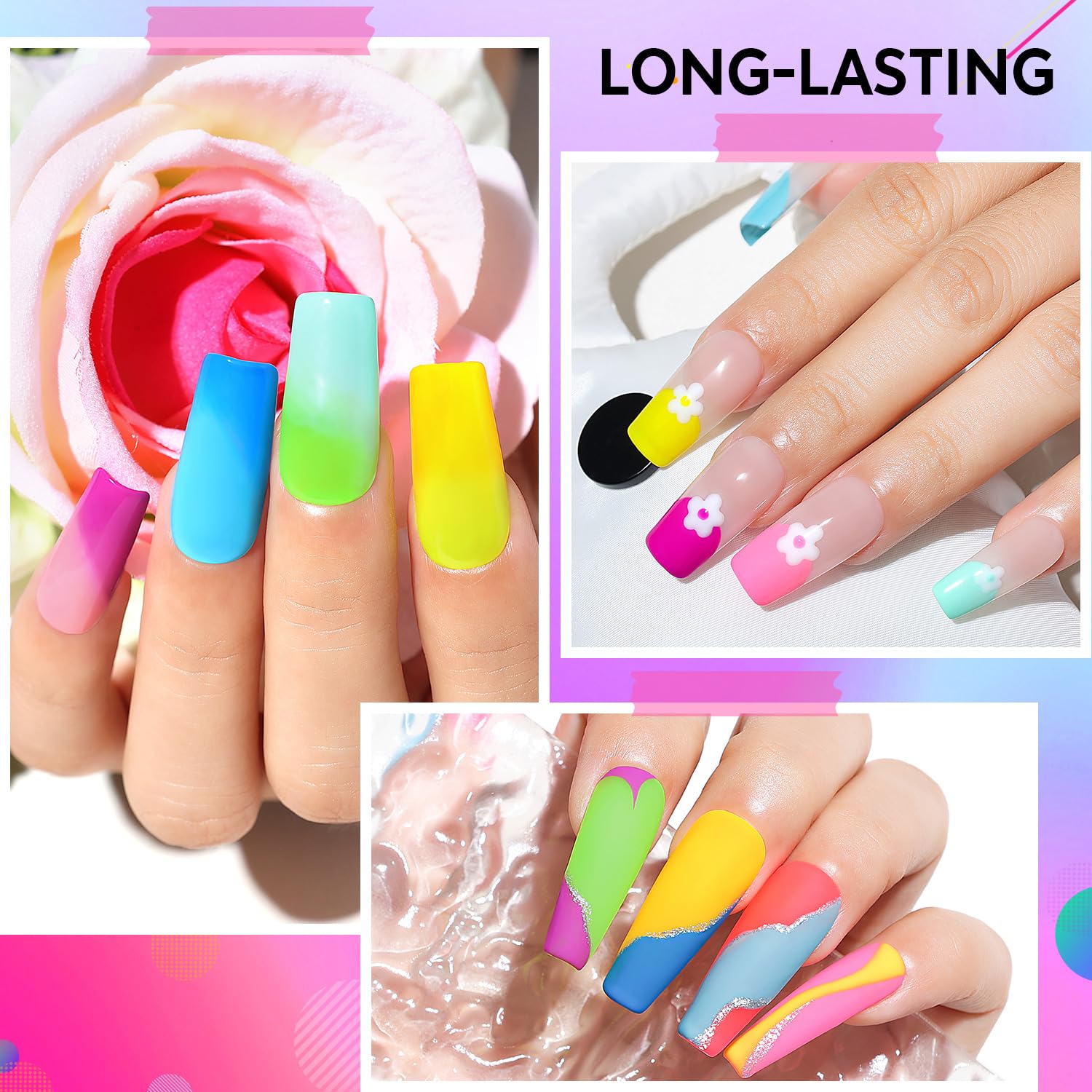 AIMEILI quick and easy application, ideal for daily nails and events