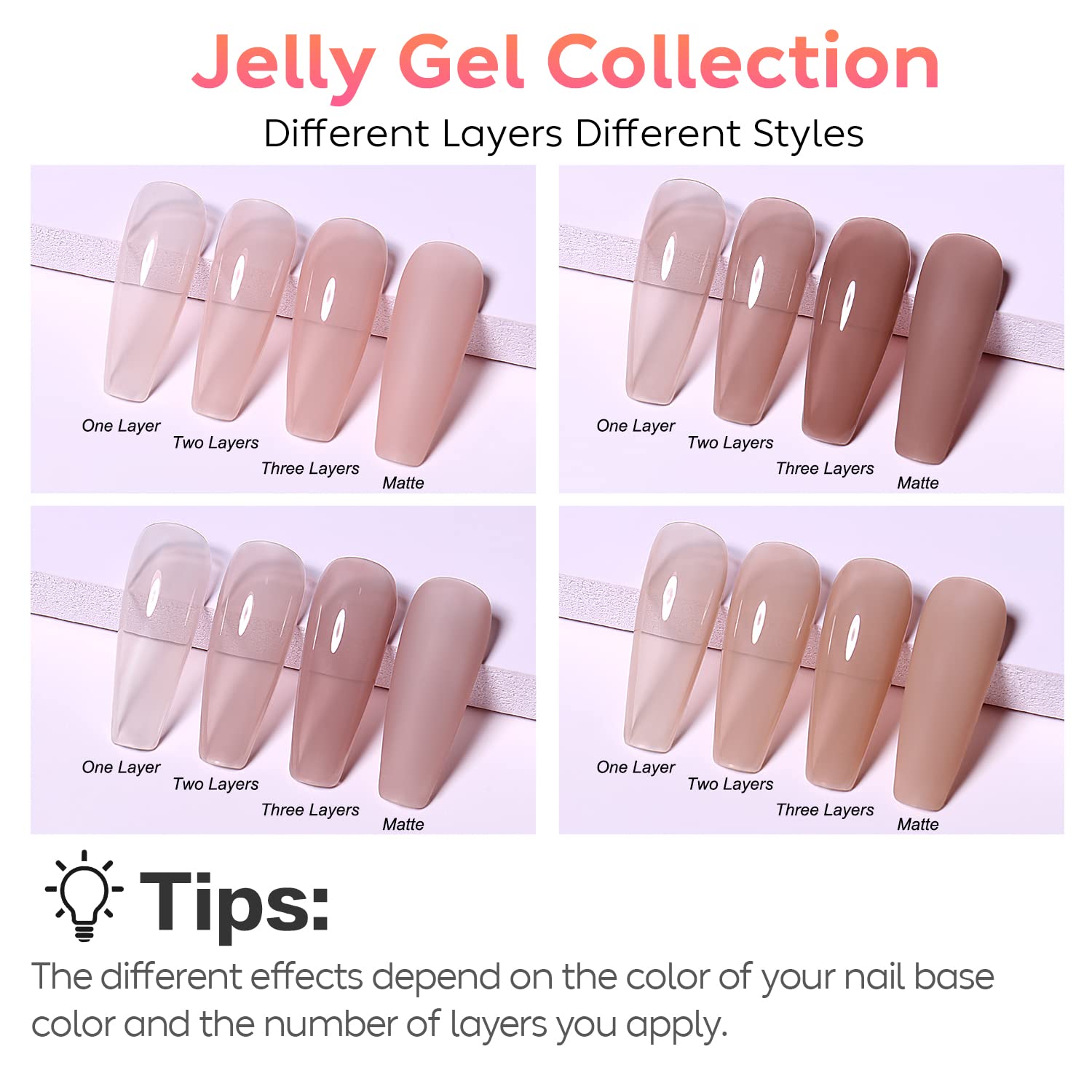 AIMEILI four-colour gel set for versatile at-home manicure options.