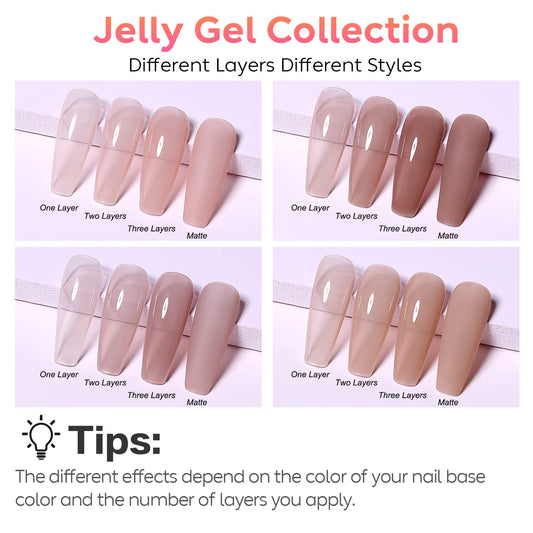 AIMEILI four-colour gel set for versatile at-home manicure options.