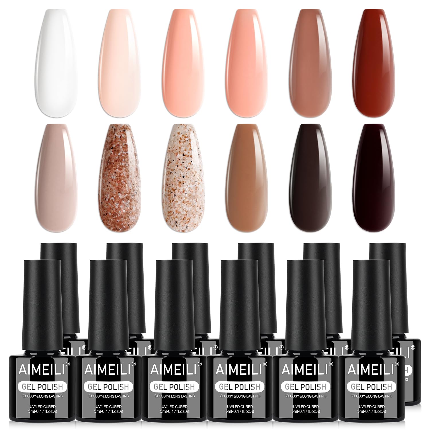 AIMEILI at-home manicure setup with the kit enabling easy, polished nails