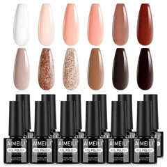 AIMEILI at-home manicure setup with the kit enabling easy, polished nails