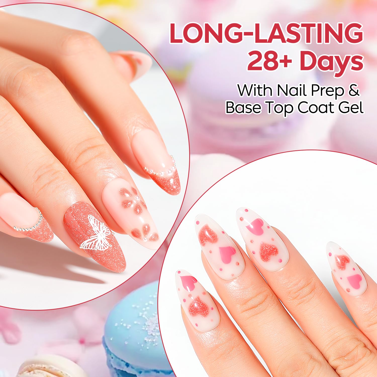 AIMEILI gel nail polish set 12pcs brush in use demonstrates easy application