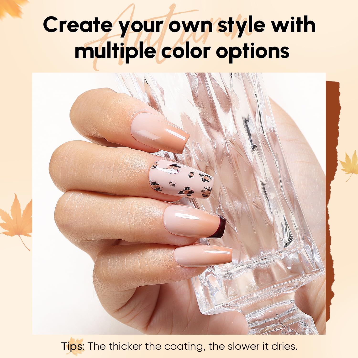 AIMEILI nail art tools and brushes shown with the set for DIY designs