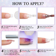 AIMEILI base coat and top coat bottles support long-lasting manicure.