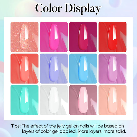 AIMEILI set brush-stroke image showing smooth application for salon-like results.