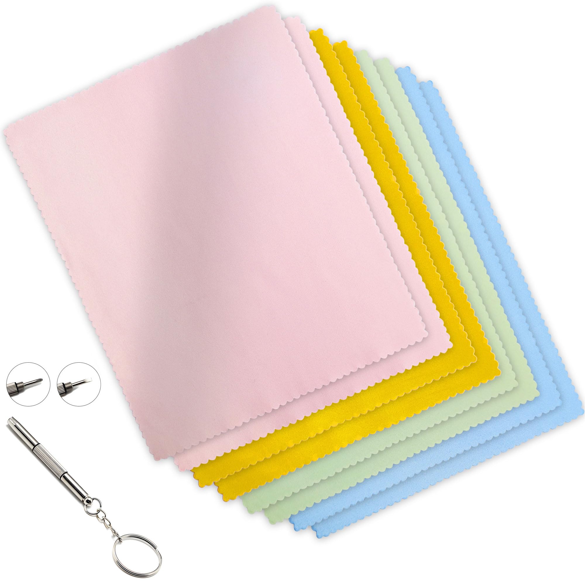 AIMI assorted colors microfiber cleaning cloths, 6x7 inches