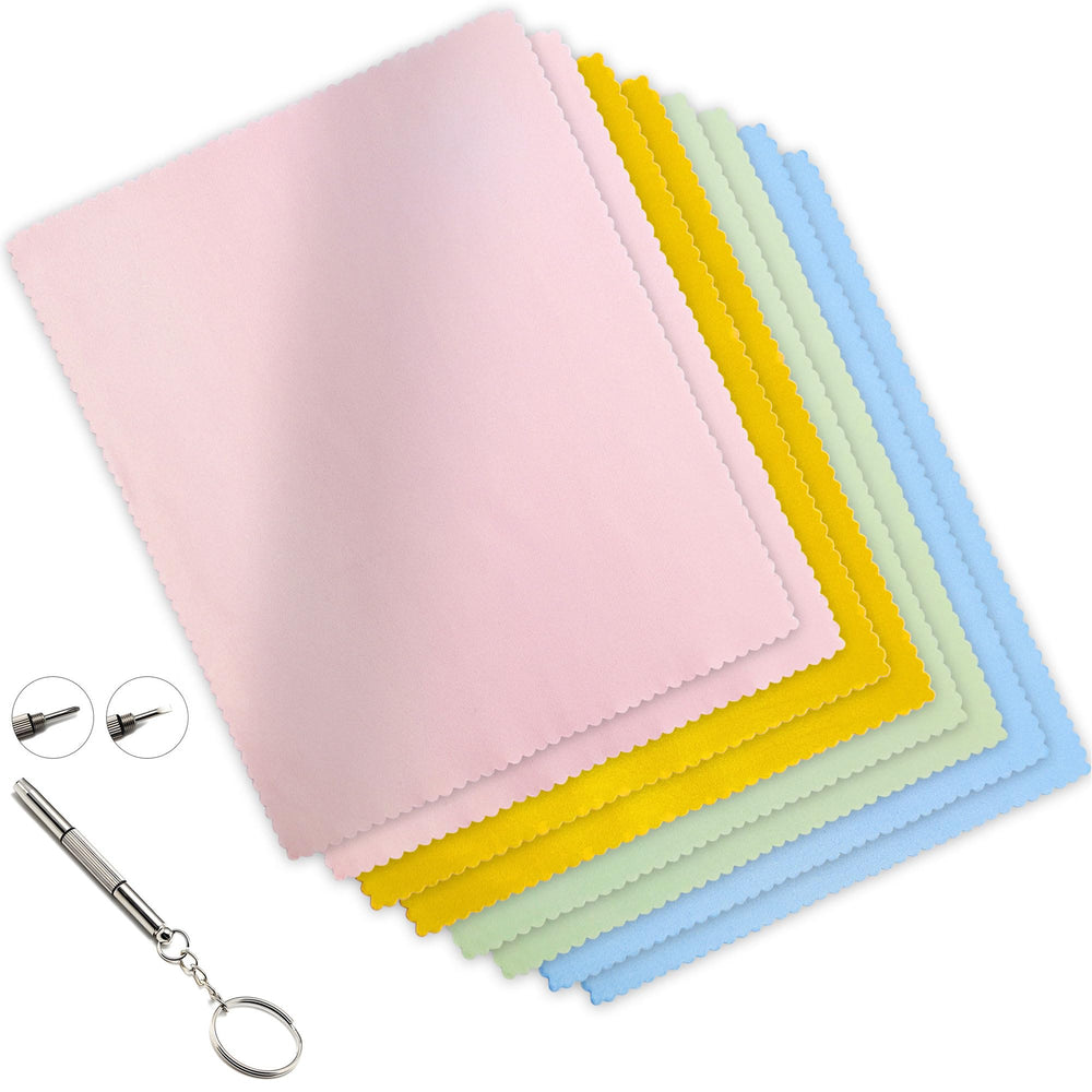 AIMI assorted colors microfiber cleaning cloths, 6x7 inches