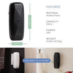 Smart scent diffuser with black finish
