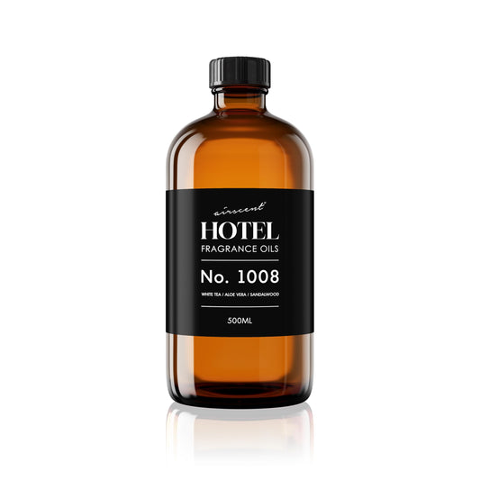 AirScent Hotel Diffuser Oil No. 1008 - White Tea, Aloe Vera & Sandalwood in 500 mL glass bottle