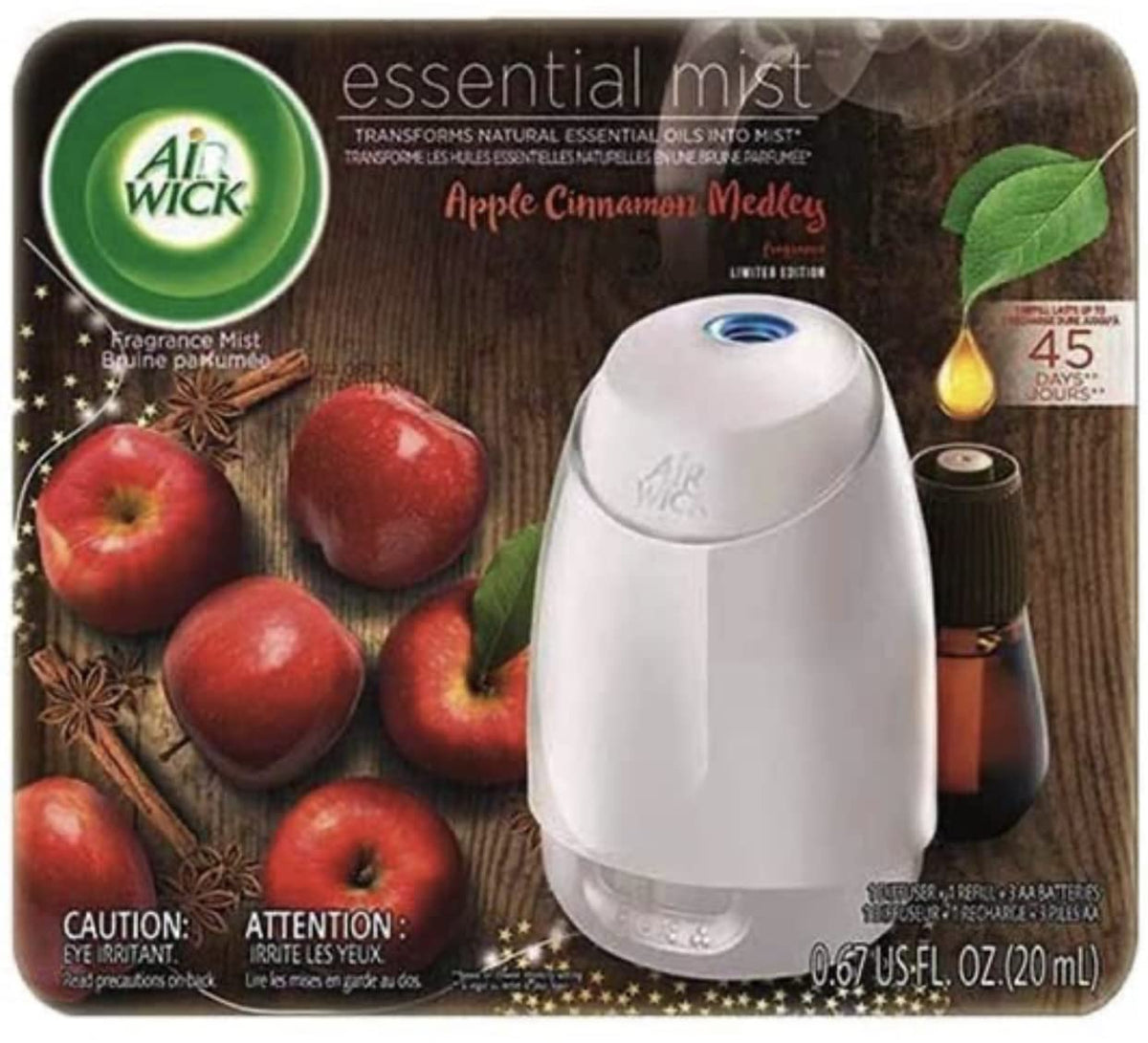 Air Wick Essential Mist Apple Cinnamon Medley diffuser and refill set