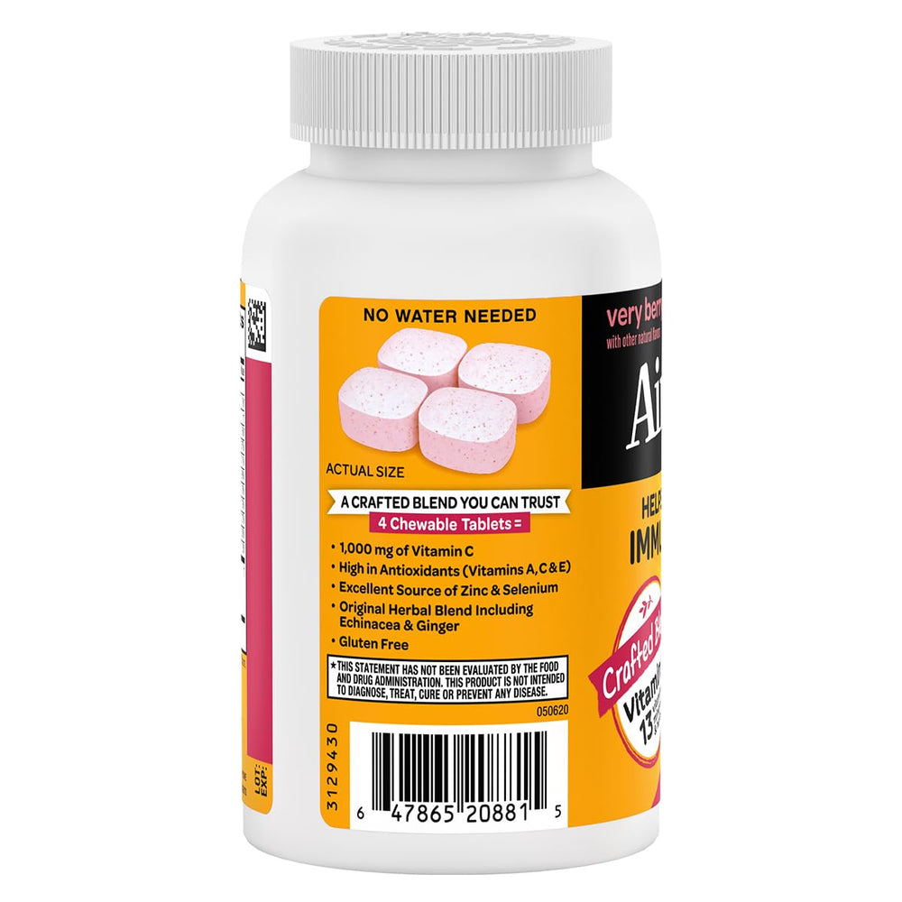 2-pack Airborne immune support packaging and tablets