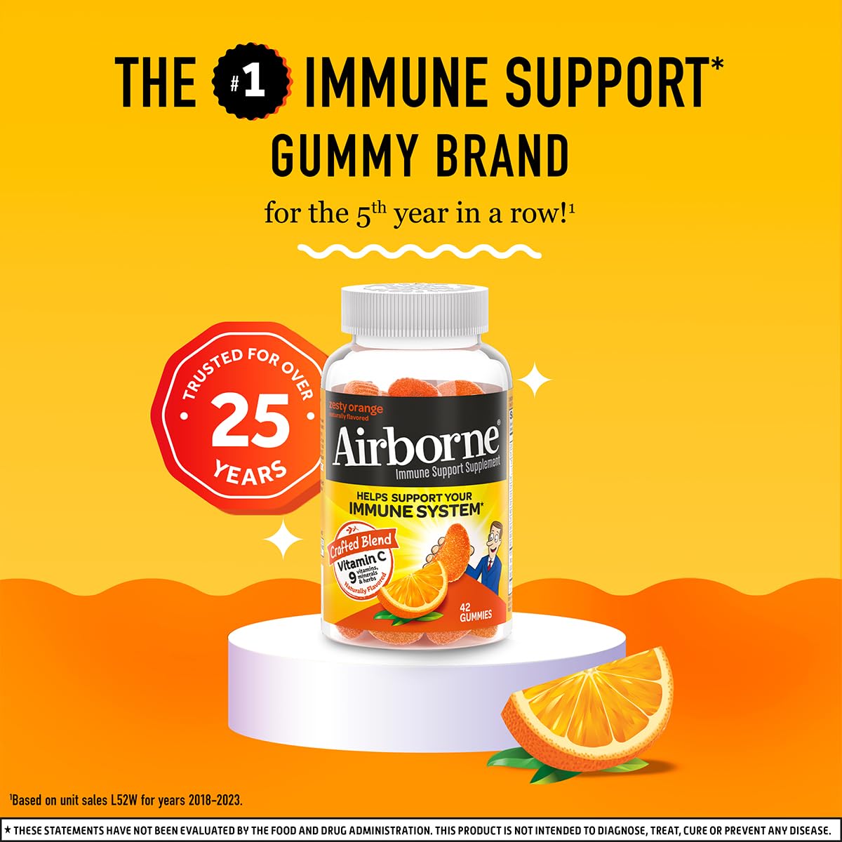 Two-pack Airborne Vitamin C Gummies