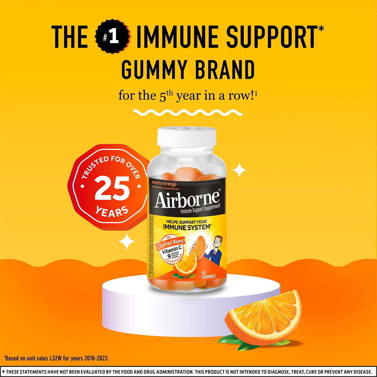 Three gummies per day dosage for Airborne gummies