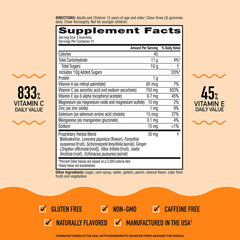Back packaging view of Airborne Immune Support Gummies