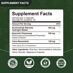 Banner showing daily dosage of 2 capsules per day