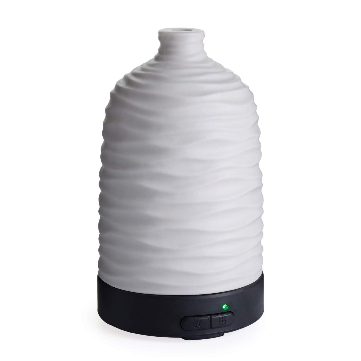 Airome Harmony porcelain diffuser with white sleeve for calming aromatherapy ambience