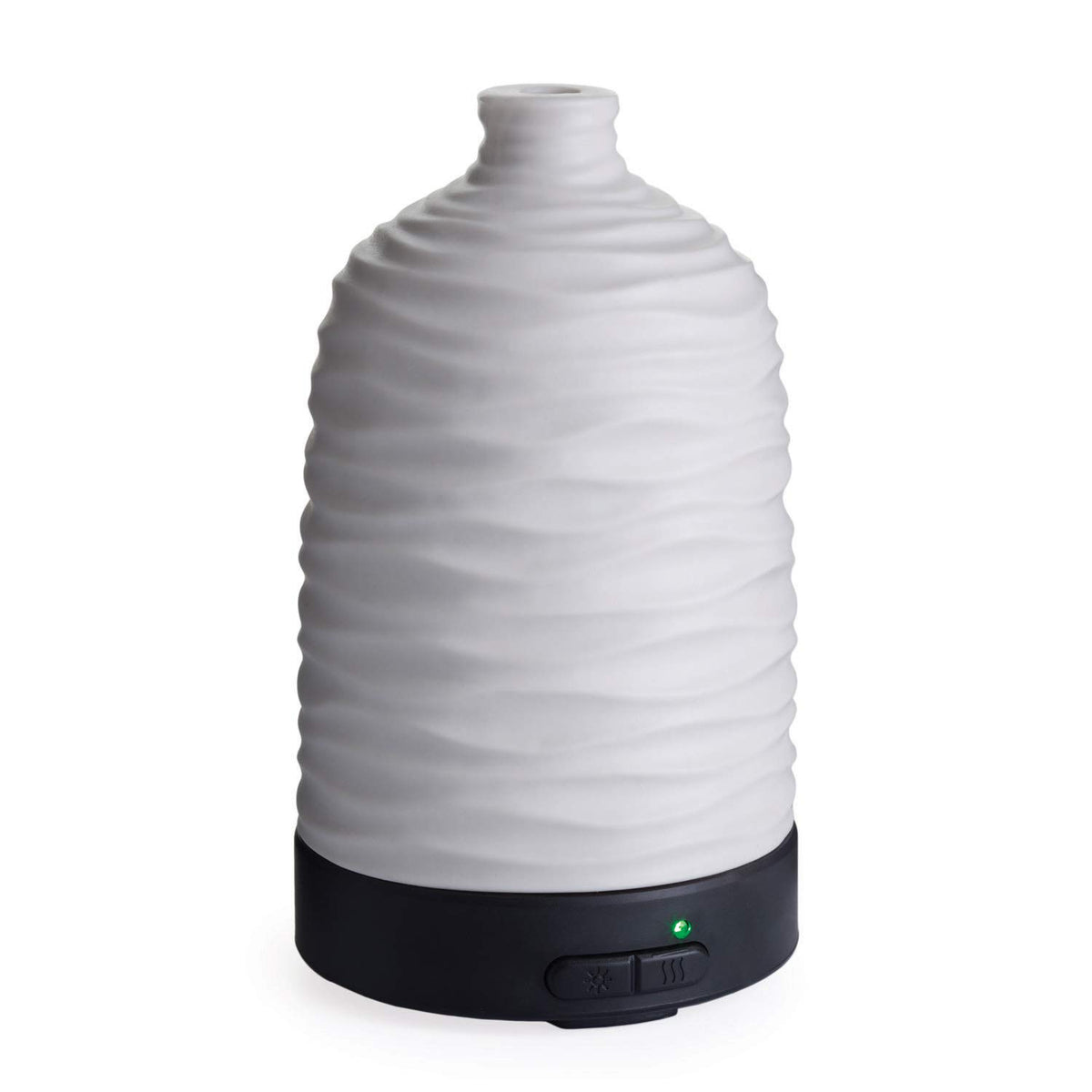 Airome Harmony porcelain diffuser with white sleeve for calming aromatherapy ambience