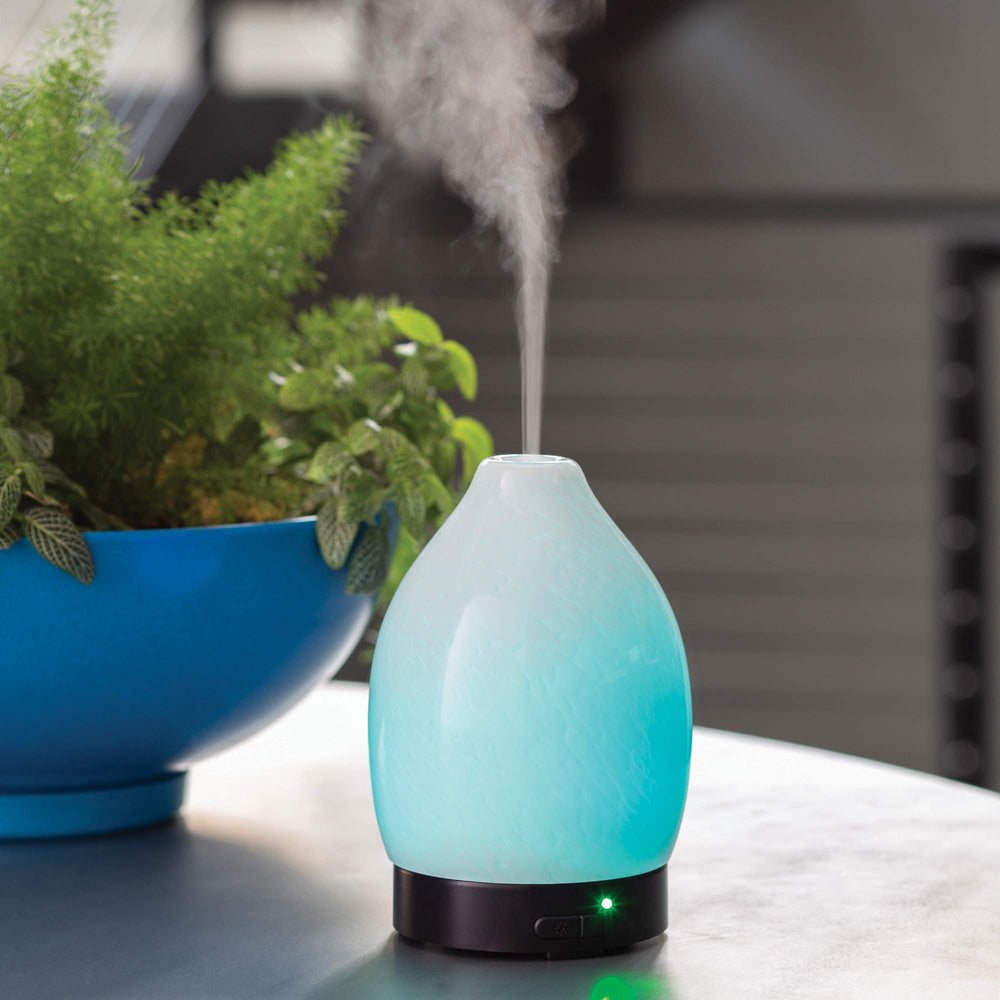 Moonstone diffuser with 8 color LED lights