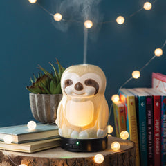 Airome Sloth Diffuser displaying 8 LED color lights