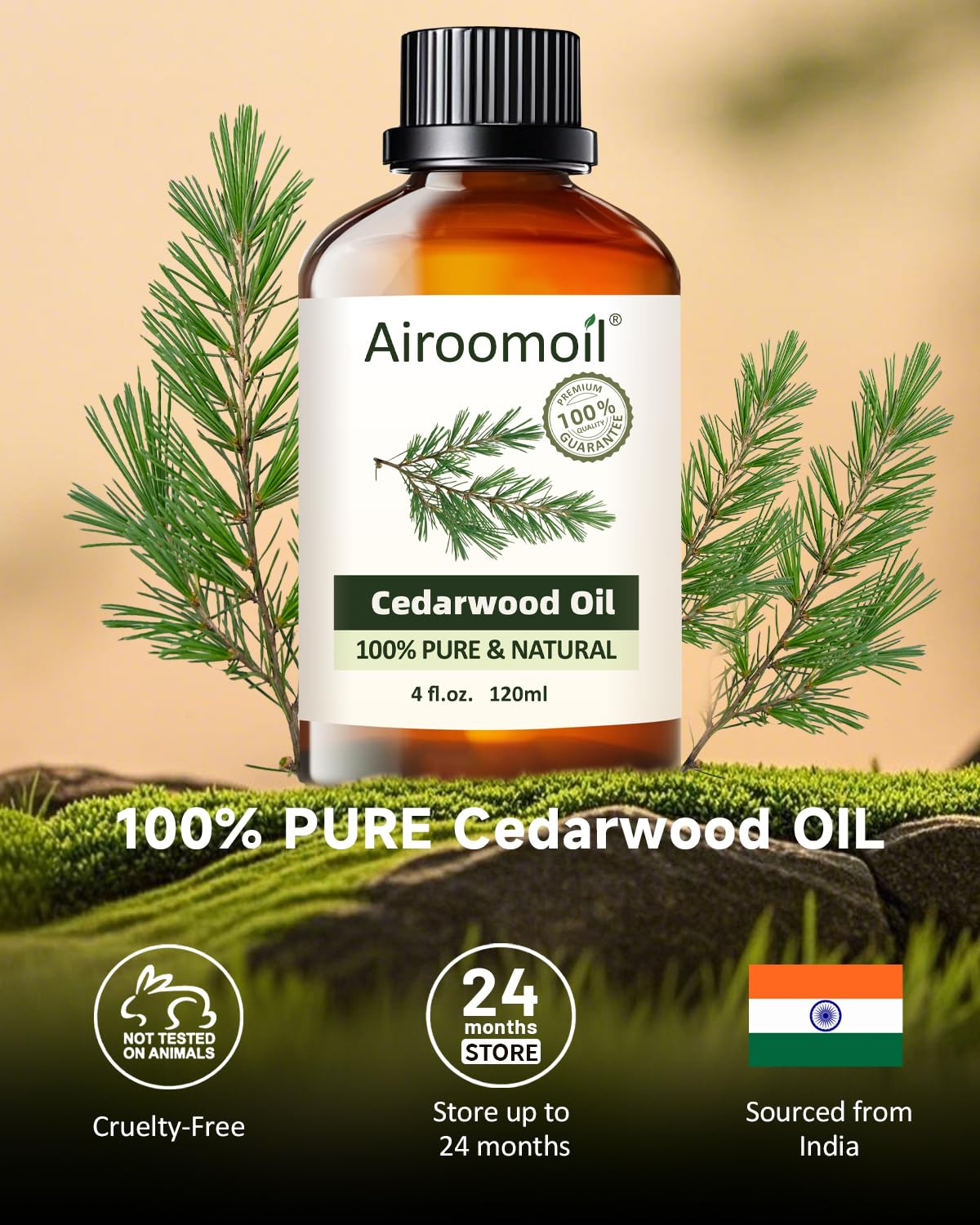 Diffuser with cedar essential oil aroma