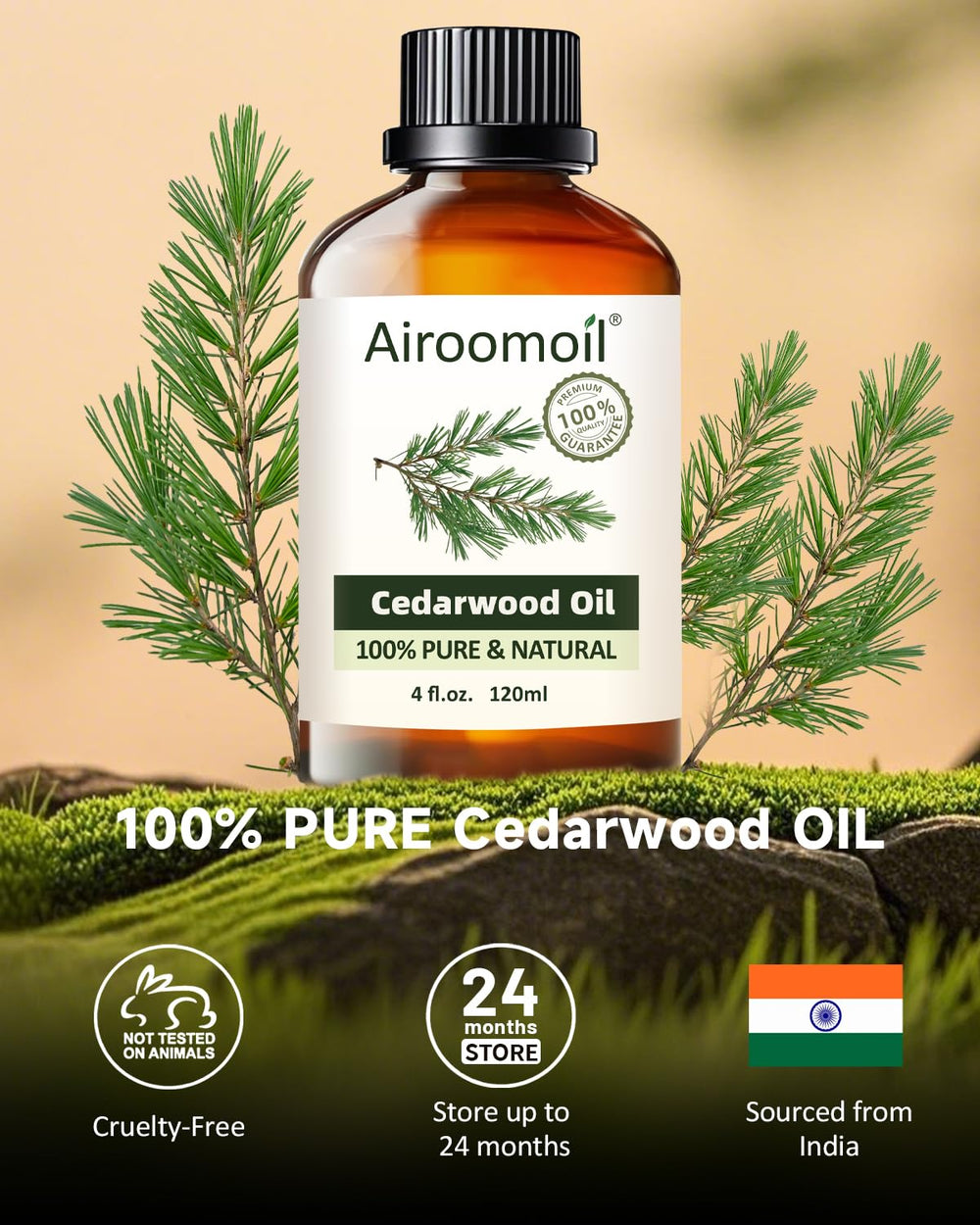 Diffuser with cedar essential oil aroma