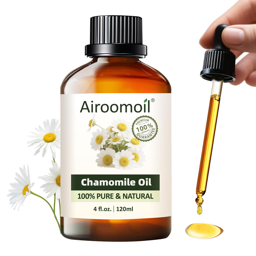Airoomoil Chamomile essential oil bottle - 4 oz / 120 ml
