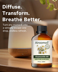 Airoomoil Chamomile essential oil gift box and branding