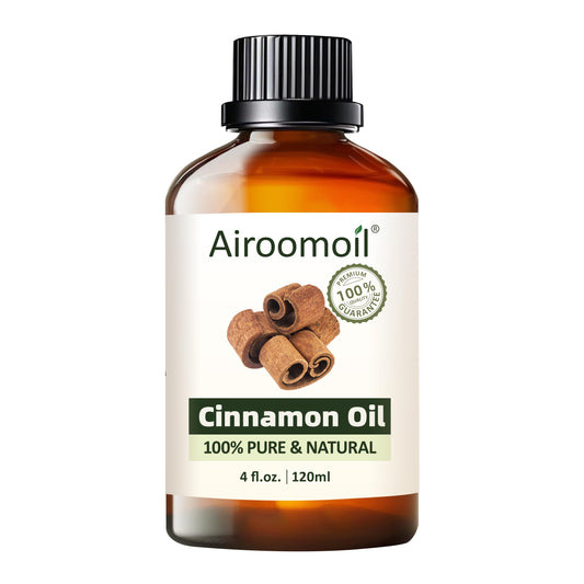 Airoomoil Cinnamon Essential Oil bottle – 4 oz / 120 ml