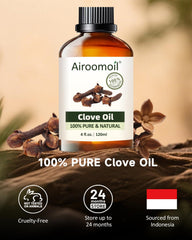 Clove essential oil droplets in a diffuser