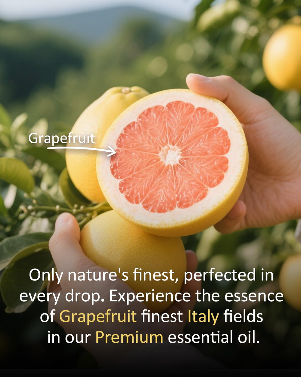 Room spray with grapefruit aroma for freshening spaces