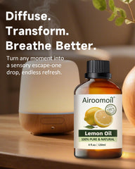 Diffuser with Airoomoil Lemon Essential Oil in use
