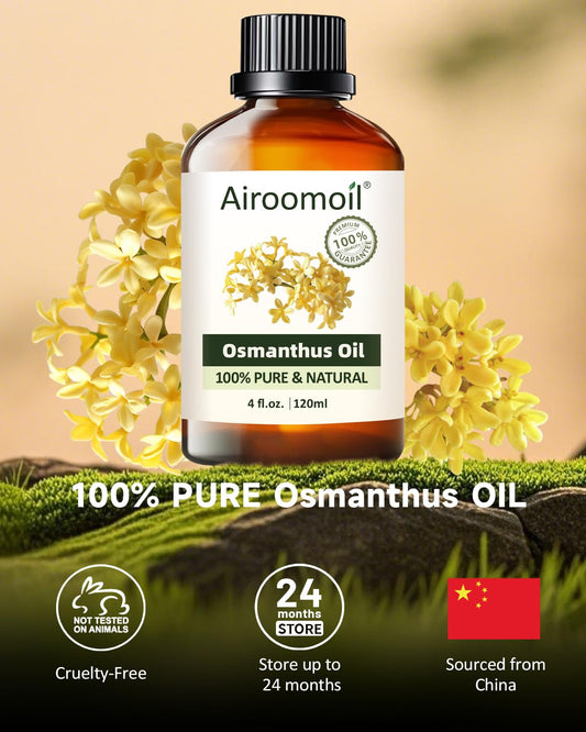 Diffuser with Osmanthus essential oil releasing floral aroma